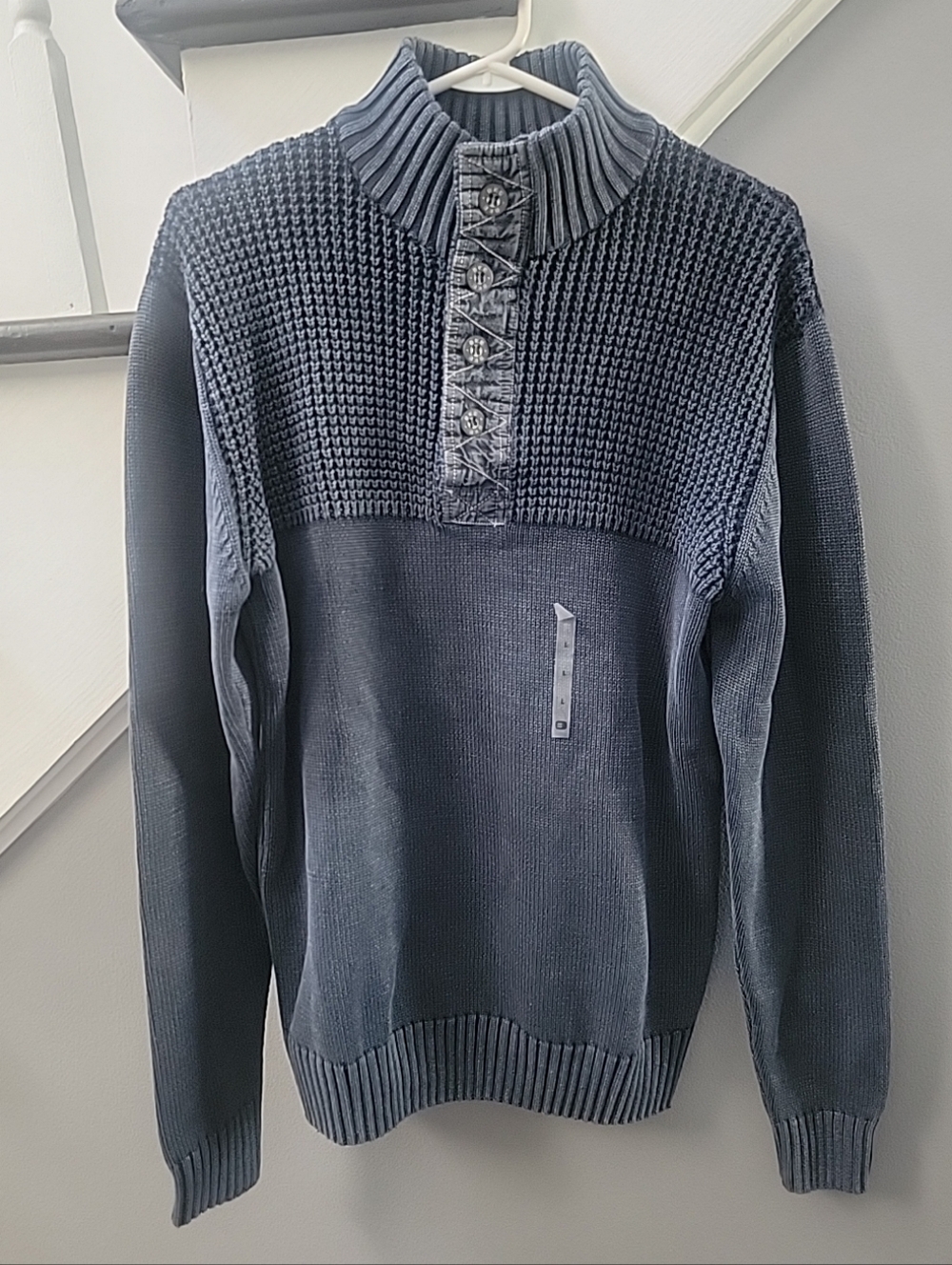 Men's BKE Buckle Anderson Henley Standard Fit Pullover Sweater Size Large